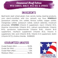 Purina Beneful Prepared Meals Simmered Beef Entree With Carrots, Barley, Wild Rice & Spinach Wet Dog Food -Blue Buffalo Shop 100179 PT4. AC SS1800 V1699367689