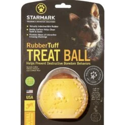 Starmark RubberTuff Treat Ball Tough Dog Chew Toy -Blue Buffalo Shop 100922 PT4. AC SS1800 V1589320559