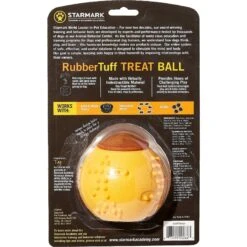Starmark RubberTuff Treat Ball Tough Dog Chew Toy -Blue Buffalo Shop 100922 PT5. AC SS1800 V1589320559