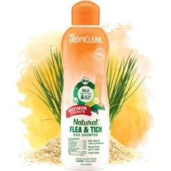 TropiClean Maximum Strength Natural Flea & Tick Dog Shampoo