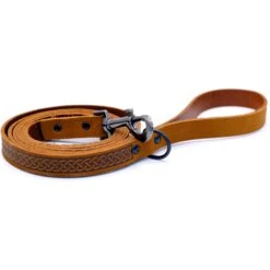 Euro-Dog Celtic Sport Leather Dog Leash, Large: 6-ft Long, 3/4-in Wide