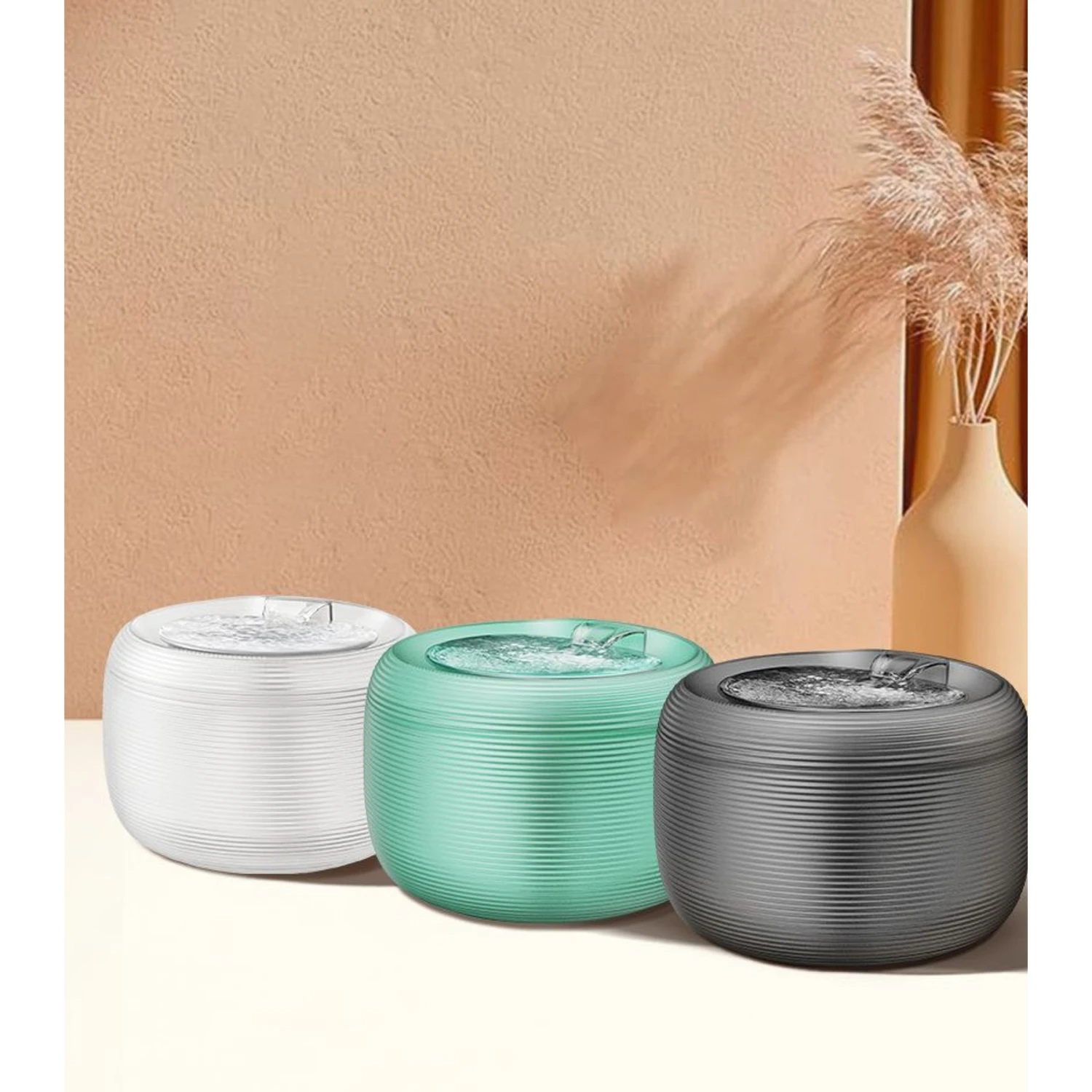 GroovyPets 2.5-L Translucent Pet Drinking Water Fountain Waterer For Cats & Dogs 4 GroovyPets 2.5-L Translucent Pet Drinking Water Fountain Waterer For Cats & Dogs - Image 2