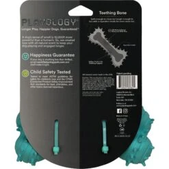Playology Puppy Teething Bone Peanut Butter Dog Toy, Blue, Large -Blue Buffalo Shop 1022366 PT2. AC SS1800 V1700851284