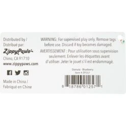 ZippyPaws Donutz Squeaky Plush No Stuffing Dog Toy 12 ZippyPaws Donutz Squeaky Plush No Stuffing Dog Toy -Blue Buffalo Shop 104035 PT3. AC SS1800 V1523637306