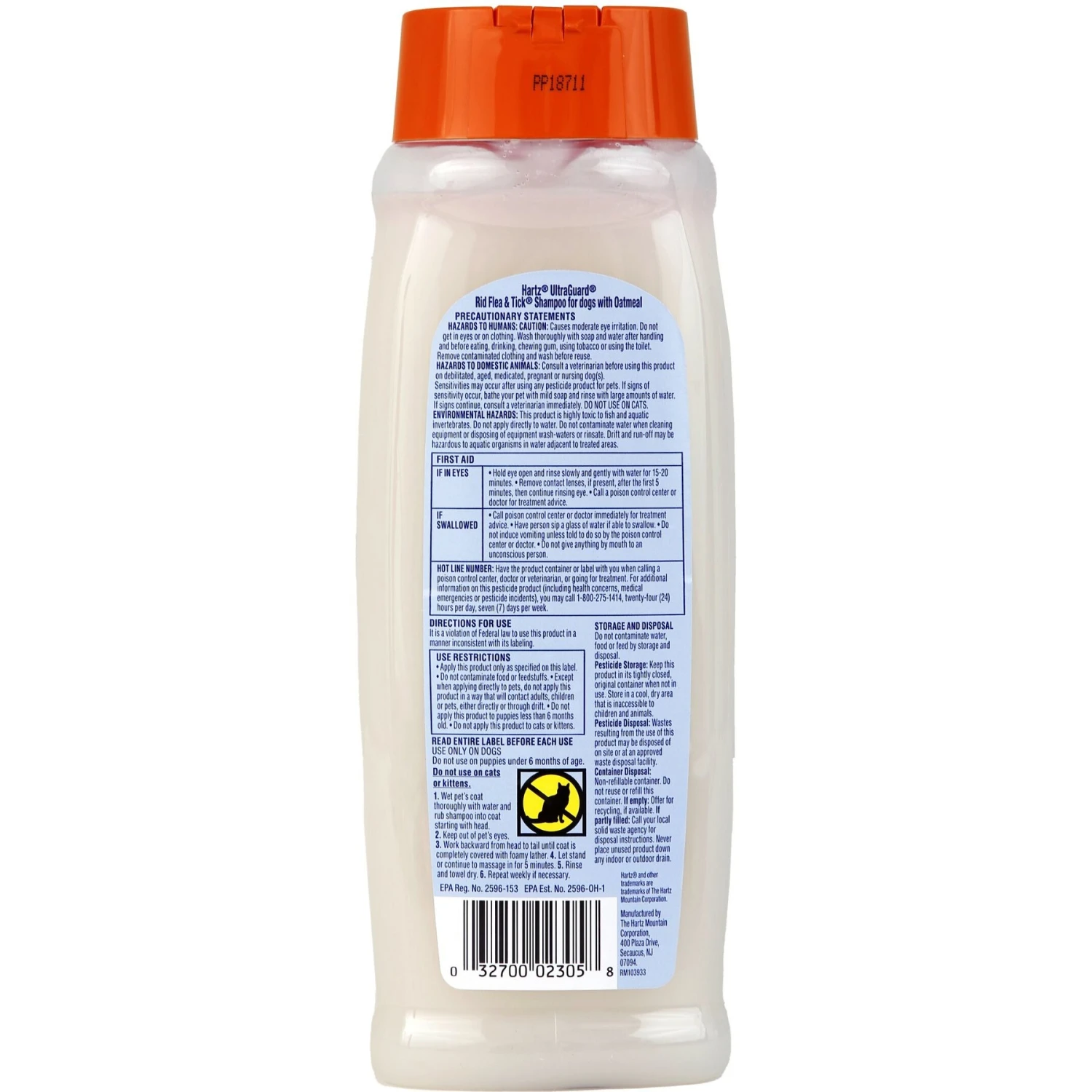 Hartz UltraGuard Rid Flea & Tick Oatmeal Dog Shampoo 4 Hartz UltraGuard Rid Flea & Tick Oatmeal Dog Shampoo - Image 2