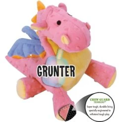 GoDog Dragons Chew Guard Squeaky Plush Dog Toy -Blue Buffalo Shop 107699 PT2. AC SS1800 V1534452948
