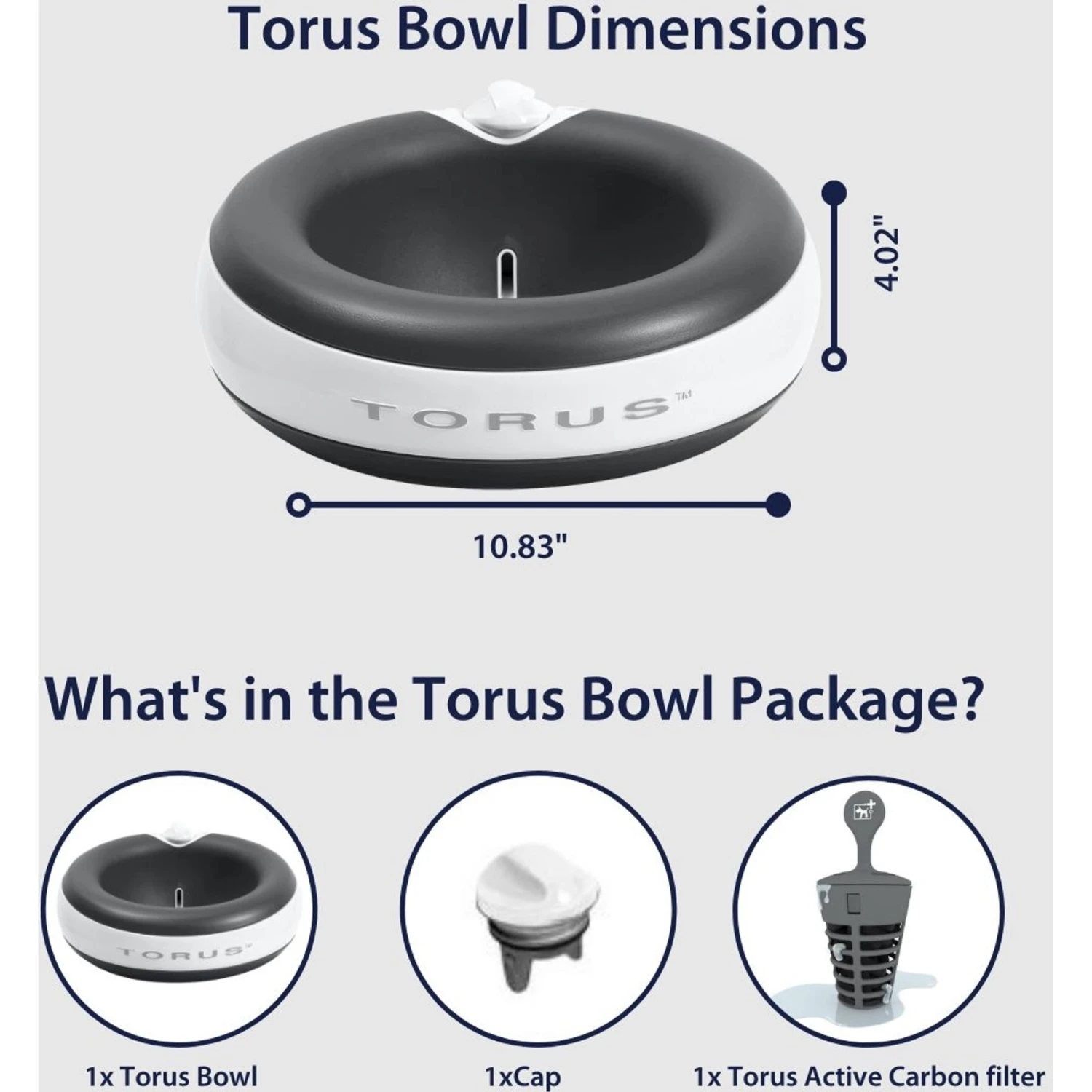 Torus Pet Filtered Dog & Cat Water Bowl 5 Torus Pet Filtered Dog & Cat Water Bowl - Image 3
