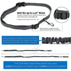Tuff Mutt Hands-Free Bungee Leash -Blue Buffalo Shop 109113 PT2. AC SS1800 V1566939120