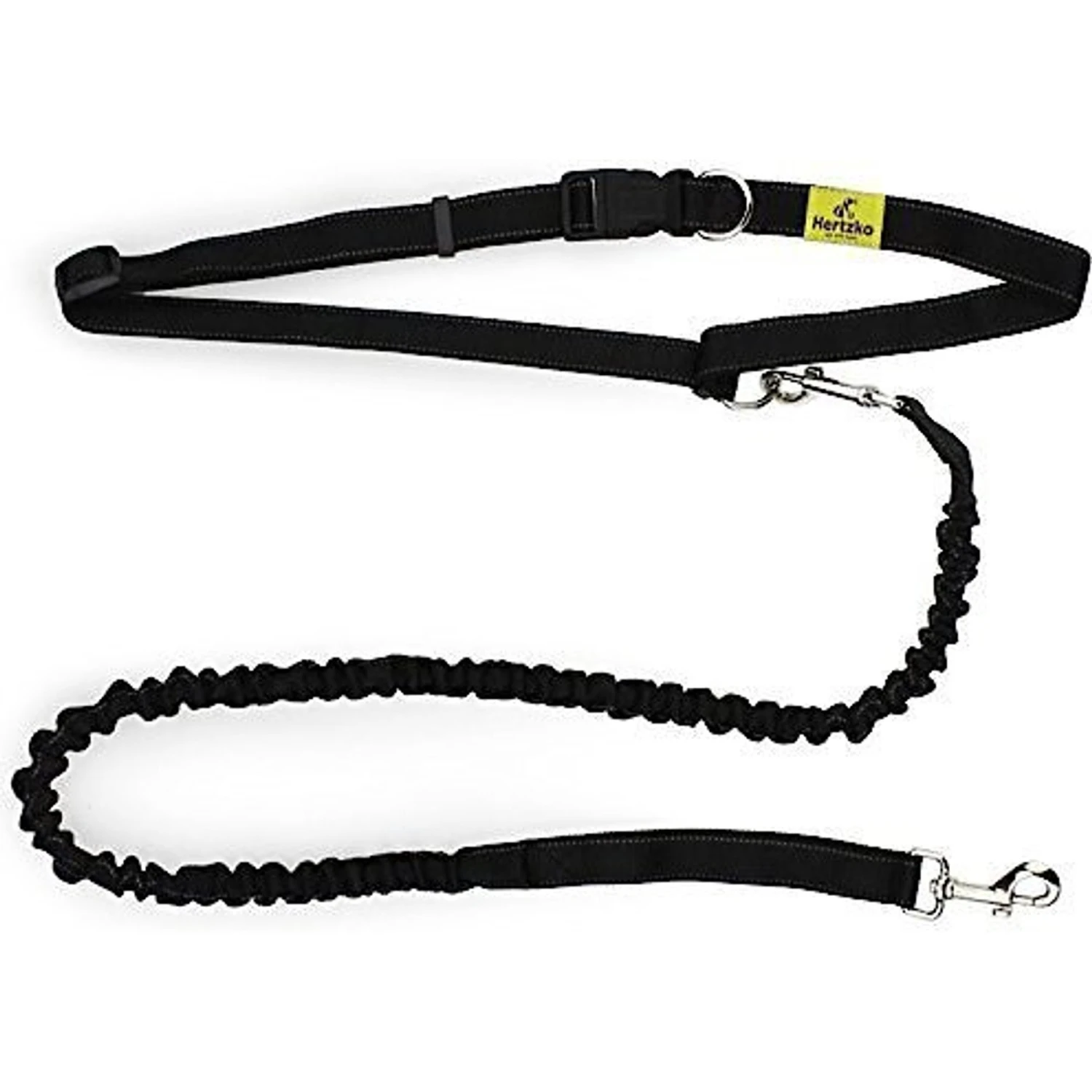 Hertzko Nylon Reflective Bungee Hands-Free Running Dog Leash 3 Hertzko Nylon Reflective Bungee Hands-Free Running Dog Leash