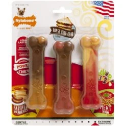 Nylabone Flavor Frenzy Power Chew Triple Pack Pancakes & Sausage