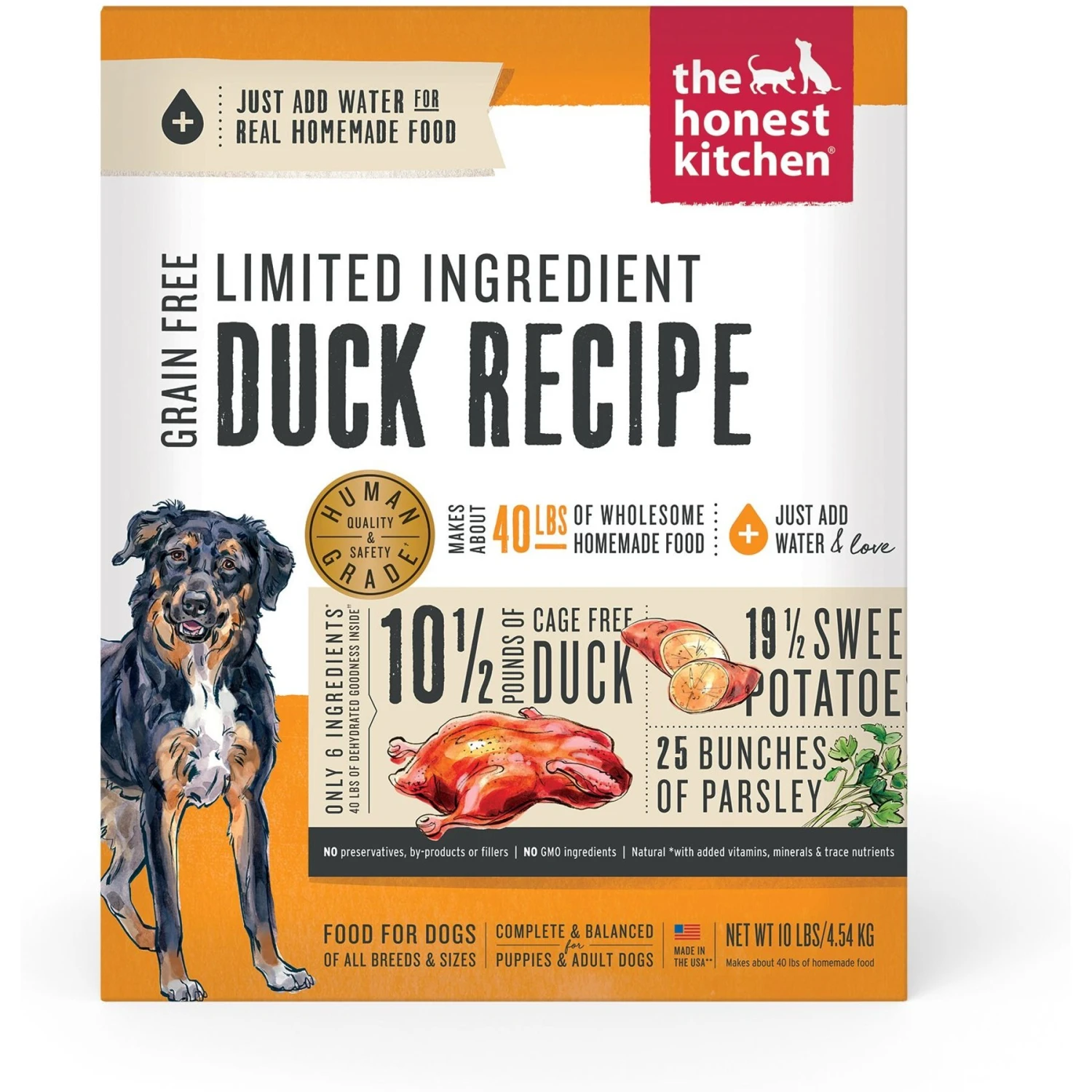 The Honest Kitchen Limited Ingredient Diet Duck Recipe Grain-Free Dehydrated Dog Food 3 The Honest Kitchen Limited Ingredient Diet Duck Recipe Grain-Free Dehydrated Dog Food