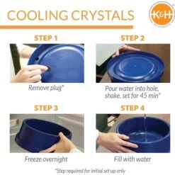 K&H Pet Products Coolin' Bowl Plastic Dog & Cat Bowl 11 K&H Pet Products Coolin' Bowl Plastic Dog & Cat Bowl -Blue Buffalo Shop 113690 PT2. AC SS1800 V1637629061