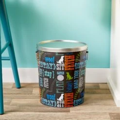 Paw Prints Pet Food Storage Bin, Word Design 5 Paw Prints Pet Food Storage Bin, Word Design -Blue Buffalo Shop 113775 PT8. AC SS1800 V1521735847