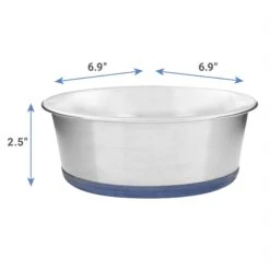 OurPets DuraPet Premium Non-Skid Stainless Steel Dog Bowl, 4-cup 6 OurPets DuraPet Premium Non-Skid Stainless Steel Dog Bowl, 4-cup -Blue Buffalo Shop 115717 PT1. AC SS1800 V1597181056