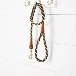 Mendota Products Large Snap Striped Rope Dog Leash -Blue Buffalo Shop 117417 PT8. AC SS1800 V1530030115