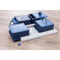 TRIXIE Activity Poker Box Activity Strategy Game Dog Toy, Level 2 -Blue Buffalo Shop 118931 PT5. AC SS1800 V1582138383