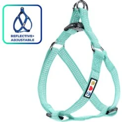 Pawtitas Nylon Reflective Step In Back Clip Dog Harness