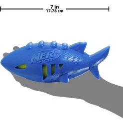 Nerf Dog Super Soaker Squeak Shark Dog Toy 9 Nerf Dog Super Soaker Squeak Shark Dog Toy -Blue Buffalo Shop 121852 PT2. AC SS1800 V1493315912