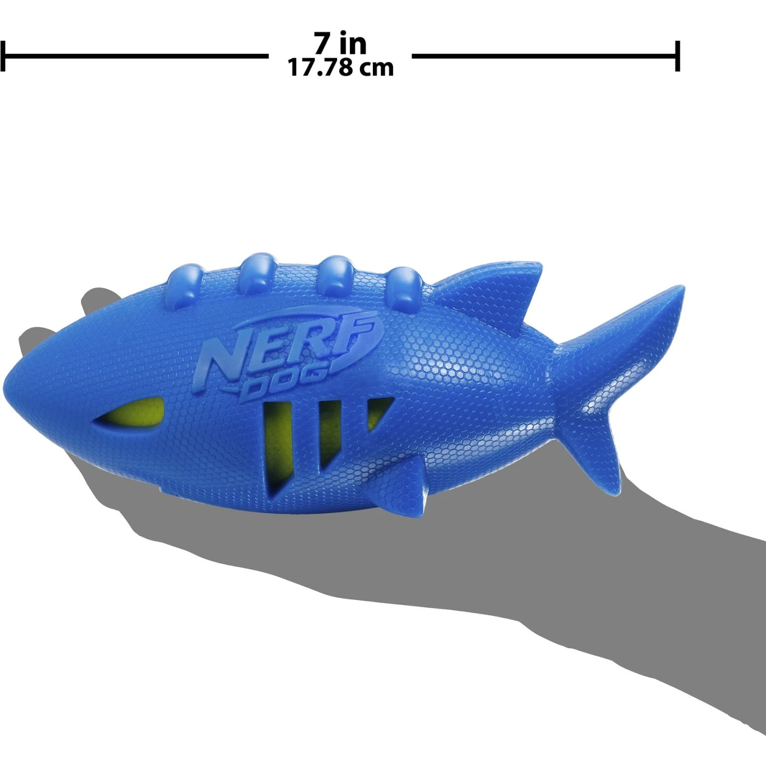 Nerf Dog Super Soaker Squeak Shark Dog Toy 5 Nerf Dog Super Soaker Squeak Shark Dog Toy - Image 3