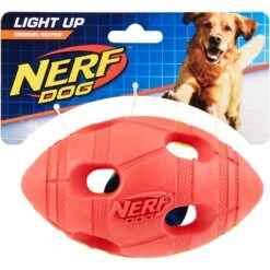 Nerf Dog Light Up Bash Football Dog Toy, Medium -Blue Buffalo Shop 121900 PT3. AC SS1800 V1531558340