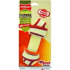 Nylabone Power Chew Rawhide Knot Chew Bone Beef