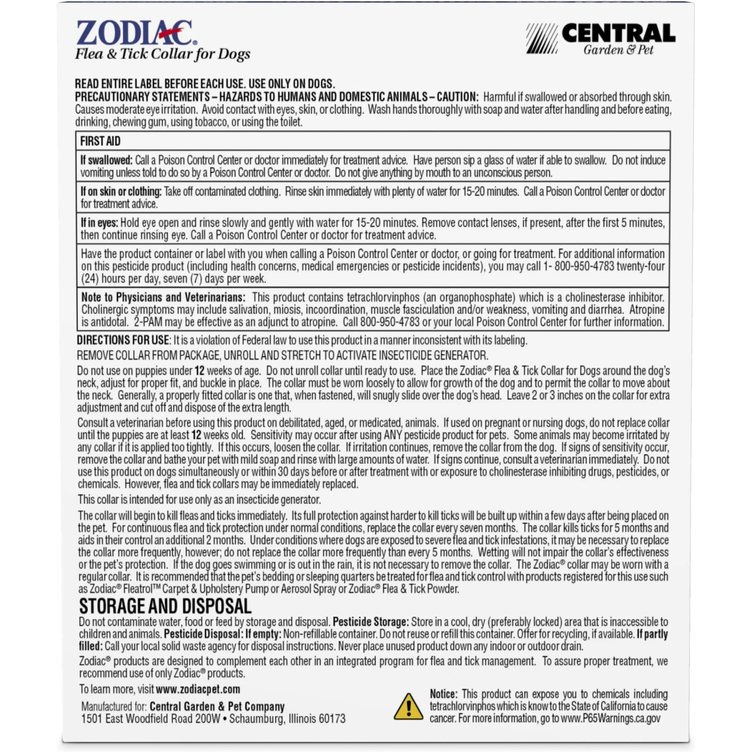 Zodiac Flea & Tick Collar For Dogs, Medium, Large & Giant Breeds 7 Zodiac Flea & Tick Collar For Dogs, Medium, Large & Giant Breeds - Image 5