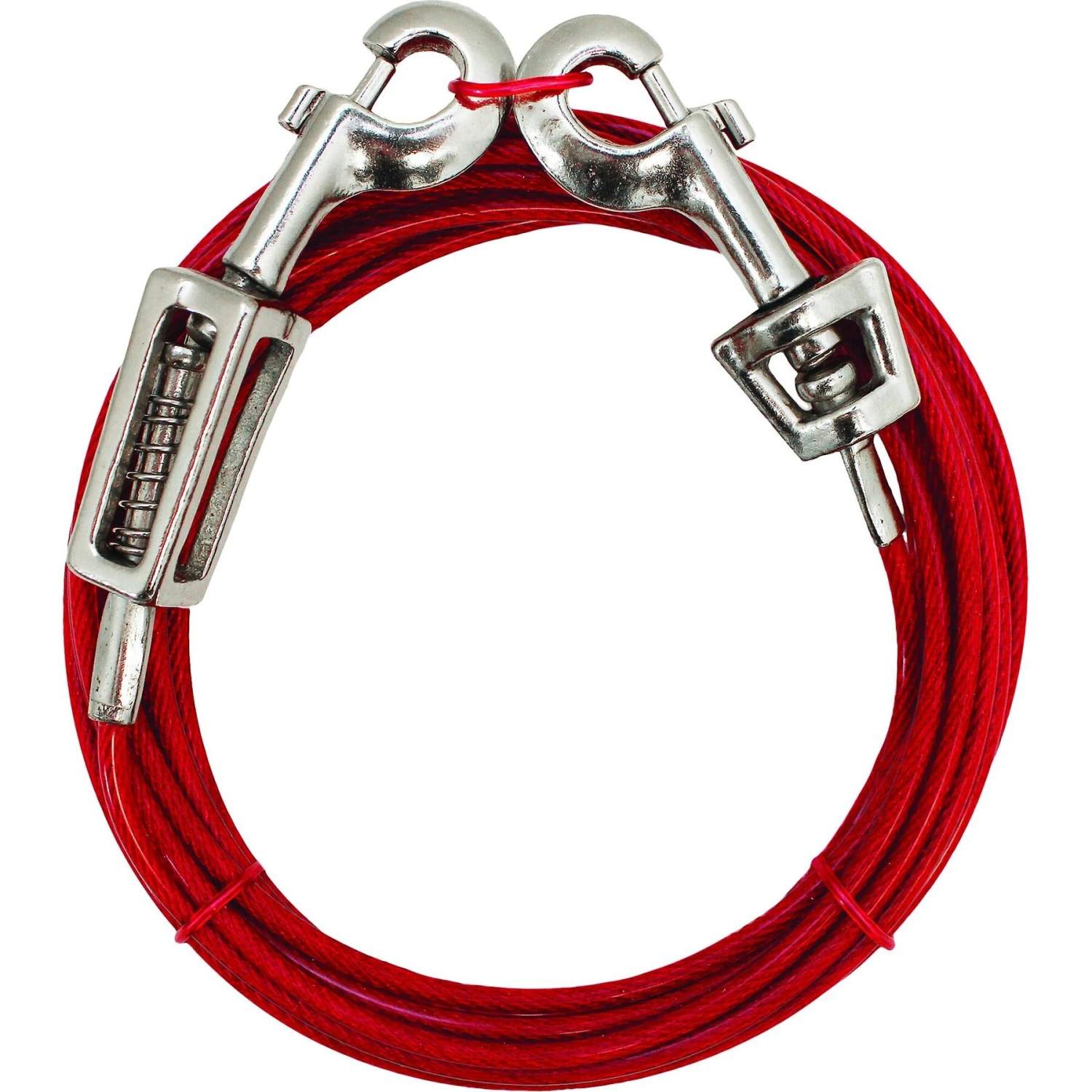 Boss Pet Prestige Dog Tie-Out With Spring, Large, Red 4 Boss Pet Prestige Dog Tie-Out With Spring, Large, Red - Image 2