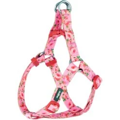 Blueberry Pet Floral Prints Neoprene Step In Back Clip Dog Harness