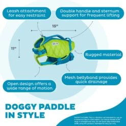 Outward Hound Standley Sport Dog Life Jacket -Blue Buffalo Shop 127690 PT3. AC SS1800 V1636501099