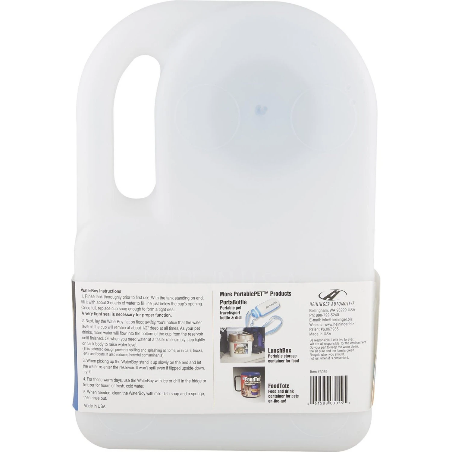 Heininger Waterboy Portable Pet Bowl 5 Heininger Waterboy Portable Pet Bowl - Image 3