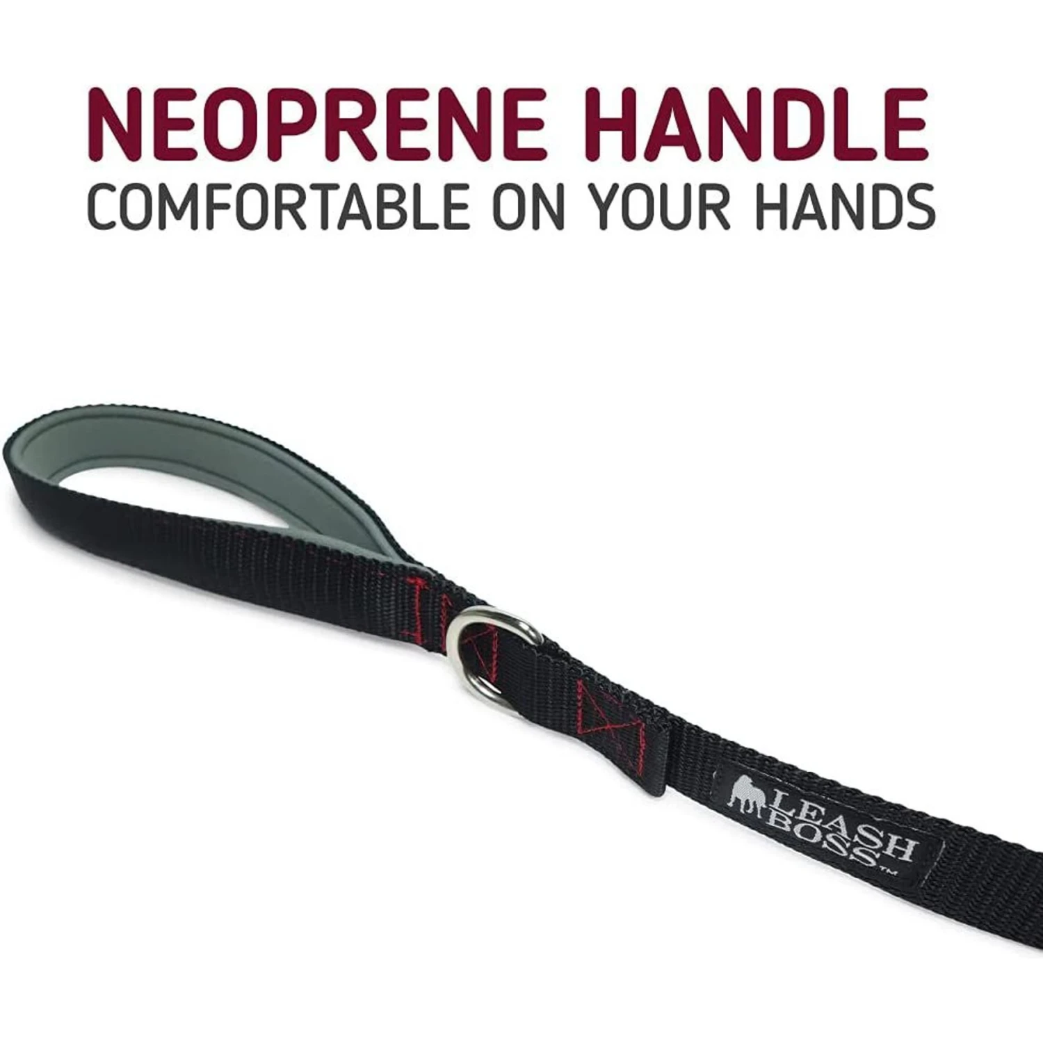 Leashboss Padded Handle Long Dog Leash 4 Leashboss Padded Handle Long Dog Leash - Image 2