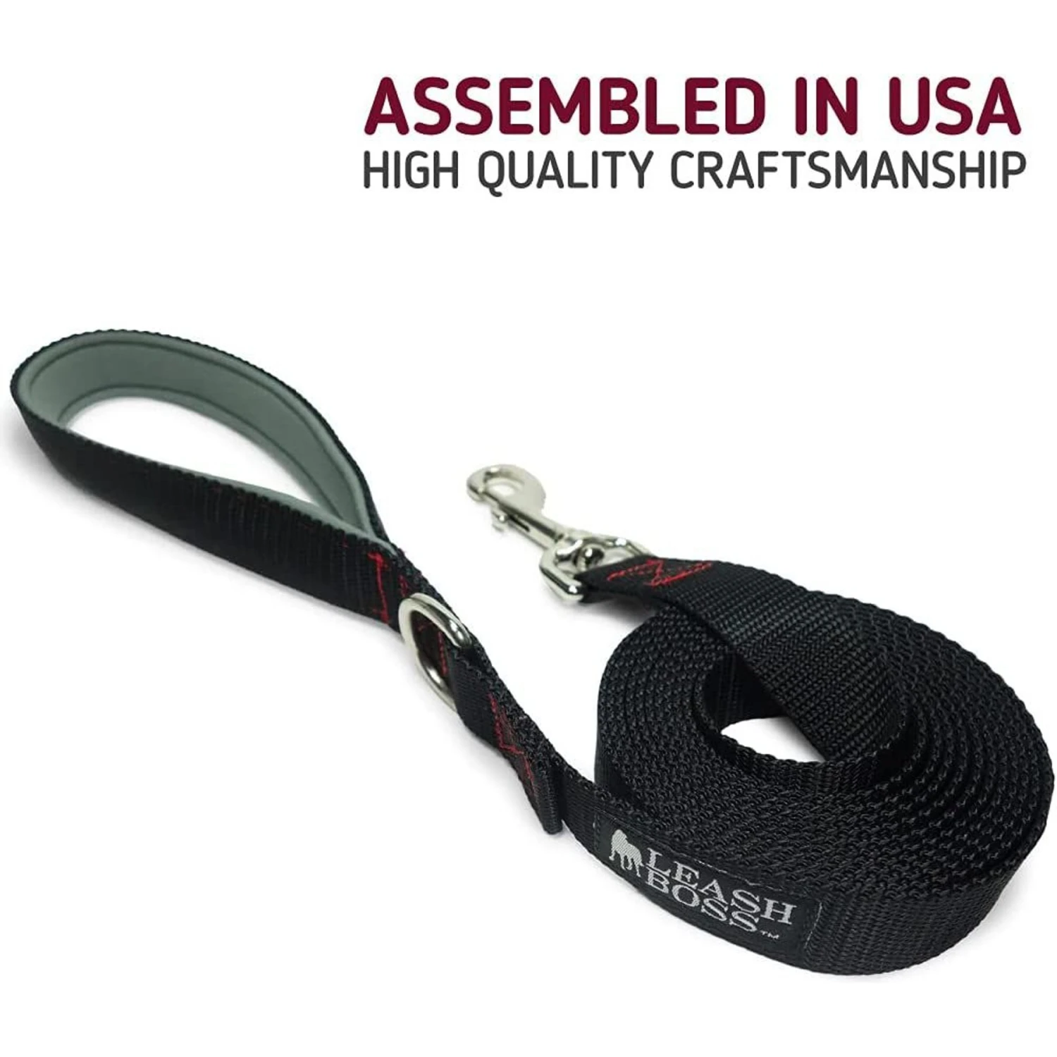 Leashboss Padded Handle Long Dog Leash 5 Leashboss Padded Handle Long Dog Leash - Image 3