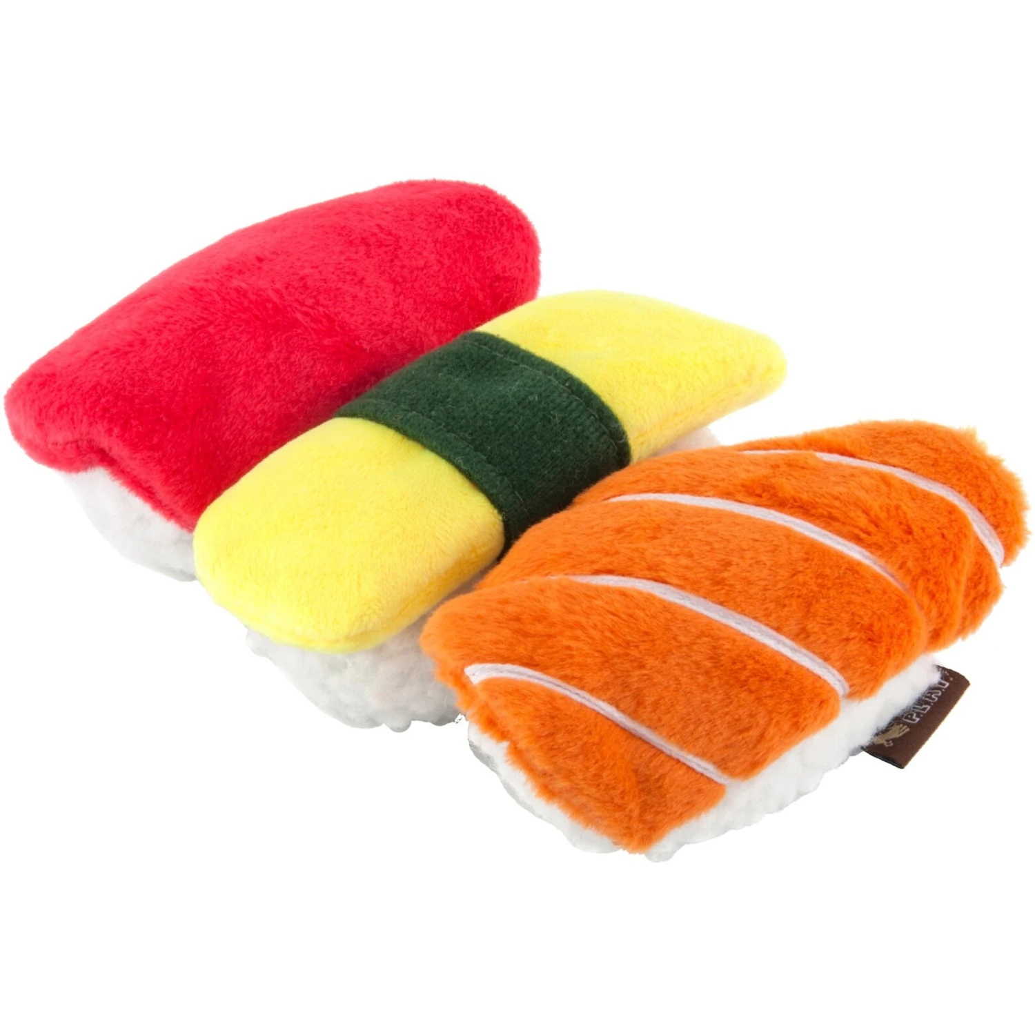 P.L.A.Y. Pet Lifestyle And You International Classic Food Sushi Squeaky Plush Dog Toy 3 P.L.A.Y. Pet Lifestyle And You International Classic Food Sushi Squeaky Plush Dog Toy