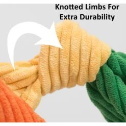 HuggleHounds Barnyard Durable Plush Corduroy Knottie Cow Squeaky Dog Toy -Blue Buffalo Shop 145373 PT7. AC SS1800 V1601001986