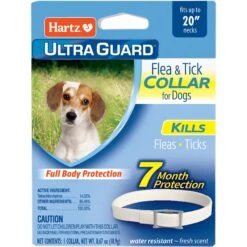 Hartz UltraGuard Flea & Tick Collar For Dogs, Up To 20" Neck