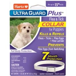 Hartz UltraGuard Plus Dog Flea & Tick Collar For Dogs, X-Small & Toy & Small Breeds
