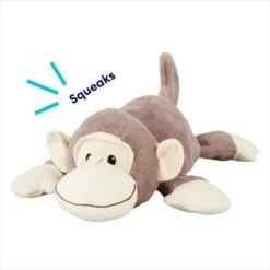 Frisco Monkey Plush Squeaky Dog Toy -Blue Buffalo Shop 147043 PT2. AC SS1800 V1686580081
