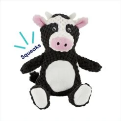 Frisco Cow Textured Plush Squeaky Dog Toy -Blue Buffalo Shop 147059 PT2. AC SS1800 V1691776574