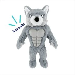 Frisco Wolf Muscle Plush Squeaky Dog Toy 10 Frisco Wolf Muscle Plush Squeaky Dog Toy -Blue Buffalo Shop 147082 PT2. AC SS1800 V1691776574