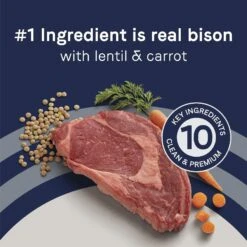 CANIDAE Grain-Free PURE Limited Ingredient Bison, Lentil & Carrot Recipe Dry Dog Food -Blue Buffalo Shop 148596 PT3. AC SS1800 V1643677902