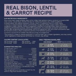 CANIDAE Grain-Free PURE Limited Ingredient Bison, Lentil & Carrot Recipe Dry Dog Food -Blue Buffalo Shop 148596 PT5. AC SS1800 V1643679726