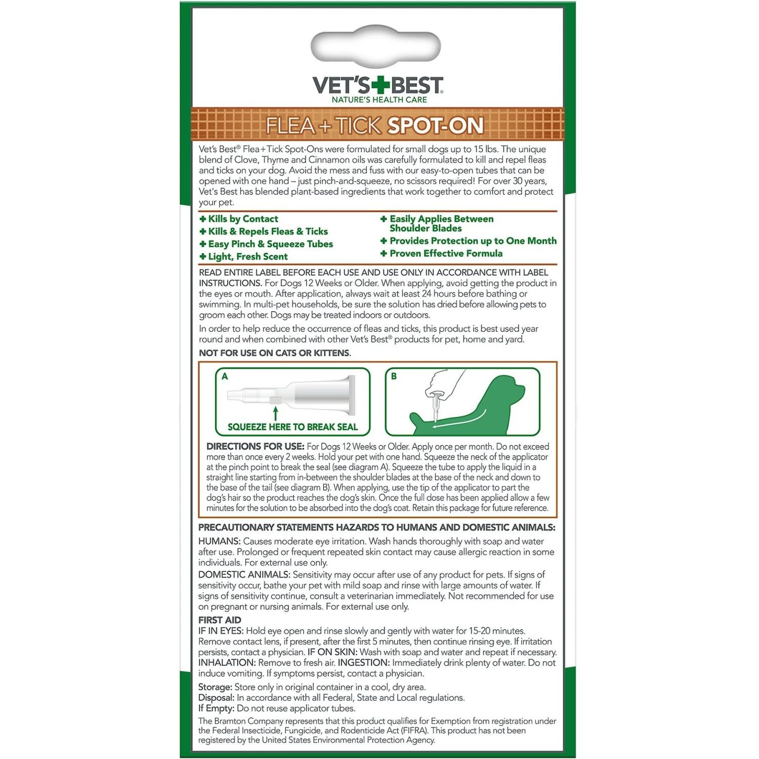 Vet's Best Flea & Tick Spot Treatment For Dogs, Under 15 Lbs 4 Vet's Best Flea & Tick Spot Treatment For Dogs, Under 15 Lbs - Image 2