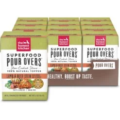 The Honest Kitchen Superfood POUR OVERS Lamb & Beef Stew With Veggies Wet Dog Food Topper