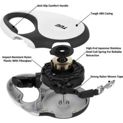 TUG Nylon Tape Retractable Dog Leash 10 TUG Nylon Tape Retractable Dog Leash -Blue Buffalo Shop 152663 PT2. AC SS1800 V1537470442