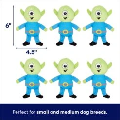 Frisco Flying Saucer & Aliens Hide & Seek Puzzle Plush Squeaky Dog Toy -Blue Buffalo Shop 152812 PT2. AC SS1800 V1691776643