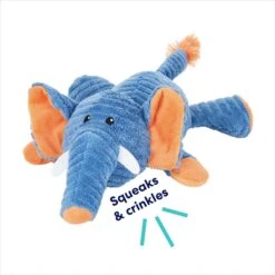 Frisco Corduroy Plush Squeaking Elephant Dog Toy -Blue Buffalo Shop 152830 PT2. AC SS1800 V1692020083