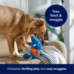 Frisco Corduroy Plush Squeaking Elephant Dog Toy -Blue Buffalo Shop 152830 PT4. AC SS1800 V1695670998