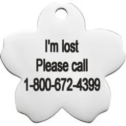 Frisco Stainless Steel Personalized Dog & Cat ID Tag, Flower 13 Frisco Stainless Steel Personalized Dog & Cat ID Tag, Flower -Blue Buffalo Shop 153002 PT4. AC SS1800 V1548964707