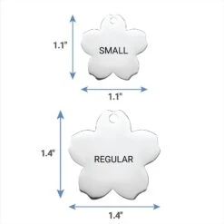 Frisco Stainless Steel Personalized Dog & Cat ID Tag, Flower 15 Frisco Stainless Steel Personalized Dog & Cat ID Tag, Flower -Blue Buffalo Shop 153002 PT6. AC SS1800 V1540562264