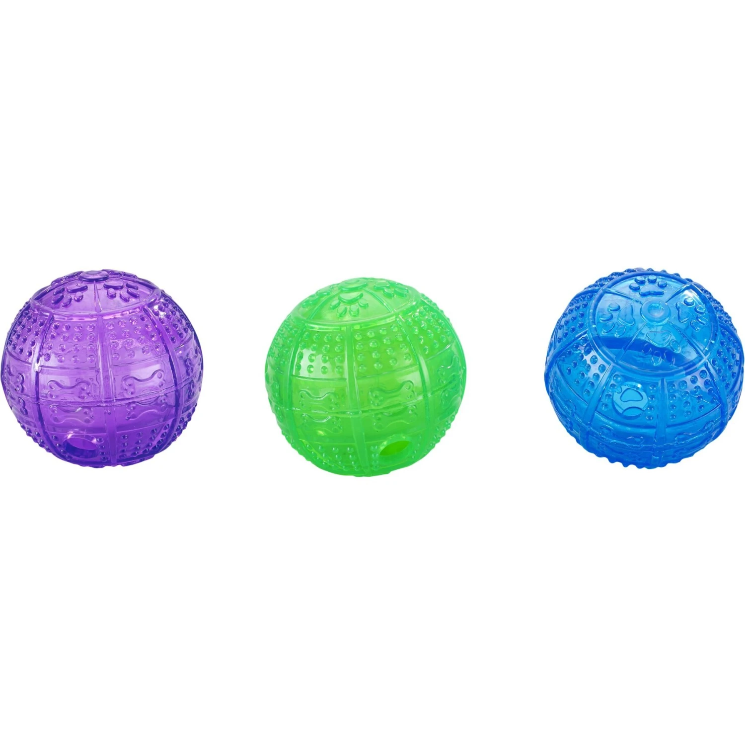 Ethical Pet Dura Brite Treat Dispenser Ball Dog Toy, Color Varies 4 Ethical Pet Dura Brite Treat Dispenser Ball Dog Toy, Color Varies - Image 2